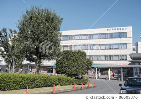 Rotary and station building in front of the south exit of Kumagaya Station Kumagaya City, Saitama Prefecture Rotary and station building in front of the south exit of Kumagaya Station Kumagaya City, Saitama Prefecture 86605370