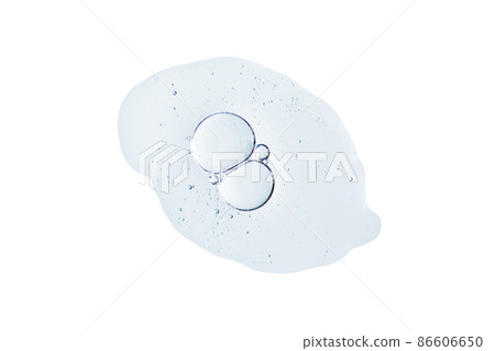 Cosmetic serum hyaluronic acid drop isolated on white background. Abstract drop of skin care serum. 86606650