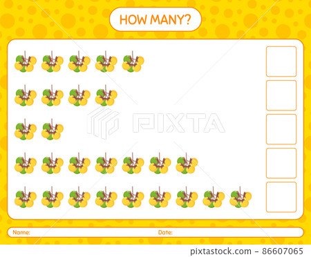 How many counting game with nance worksheet for preschool kids, kids activity sheet, printable worksheet How many counting game with nance worksheet for preschool kids, kids activity sheet, printable worksheet 86607065