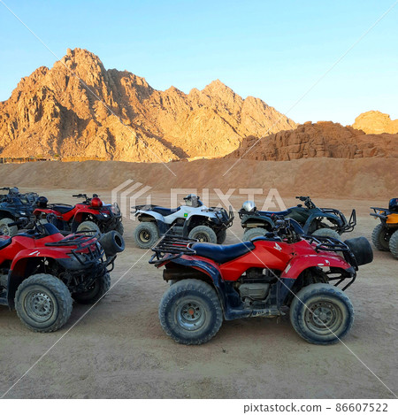 ATV safaris. Excursions in Egypt. Tourist quad bikes in the desert in sharm el sheikh 86607522