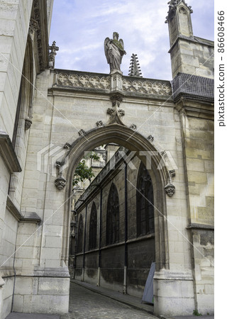 entrance to the Church of Saint-Germain-l Osera in Paris France 86608466