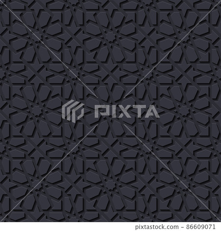Seamless pattern with traditional ornament. Vector illustration. Seamless pattern with traditional ornament. Vector illustration. 86609071