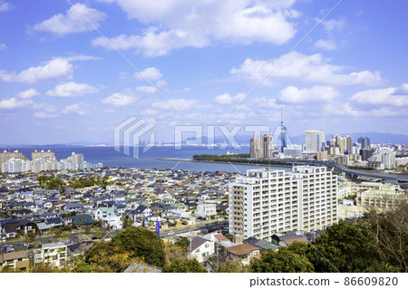 Beautiful cityscape of Fukuoka Beautiful cityscape of Fukuoka 86609820