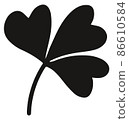 Three leaf clover icon 86610584