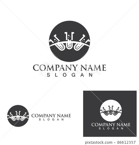 Lab icon template vector illustration 86612357