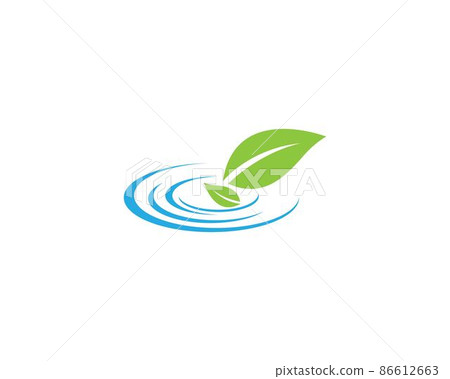 Leaf symbol vector icon 86612663