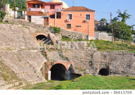 Albania Durrës Remains of the Byzantine Empire Amphitheater Theater Ruins 86613709