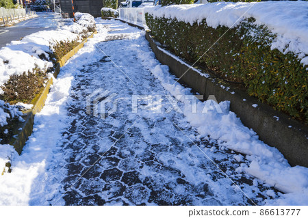【城市風光】市中心某住宅區的雪景 【城市風光】市中心某住宅區的雪景 86613777