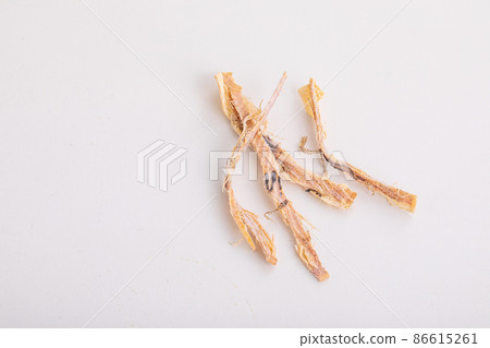 Dried fish on a white background Dried fish on a white background 86615261