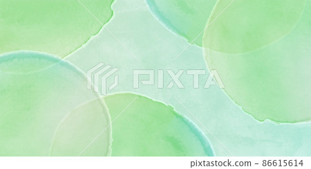 Japanese pattern fresh green watercolor background Japanese pattern fresh green watercolor background 86615614