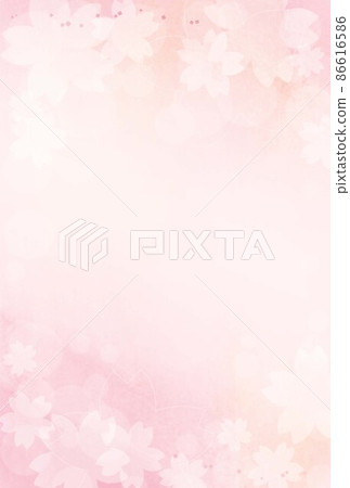 Beautiful background material with cherry blossoms as a motif 86616586