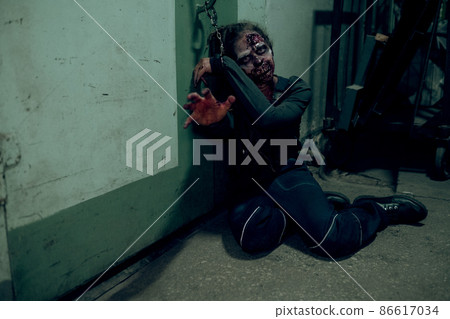 Female Zombie Reaching to Camera Female Zombie Reaching to Camera 86617034