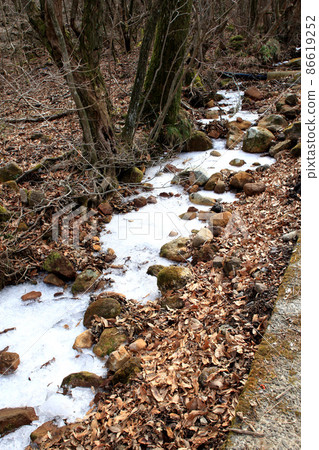 Kokonoe Chojabaru landscape in winter (white frozen river) Kokonoe Chojabaru landscape in winter (white frozen river) 86619252