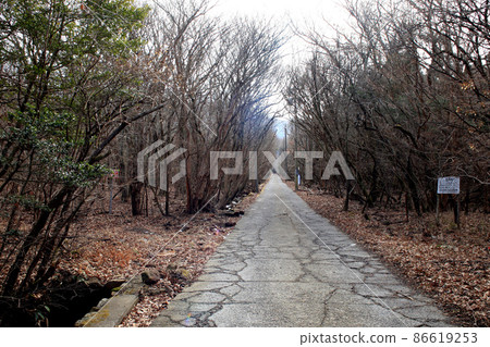 Landscape of Kokonoe Chojabaru in winter 86619253