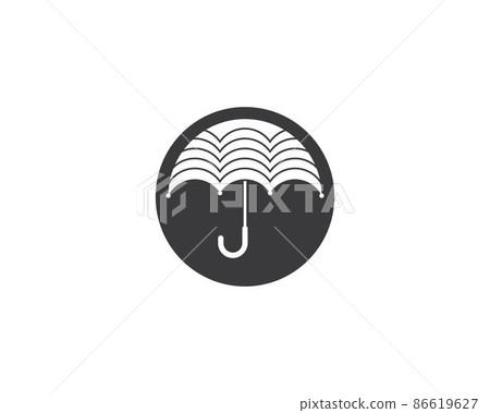 Umbrella symbol vector icon 86619627