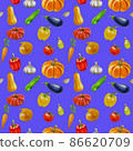 Violet seamless vegetable background 86620709