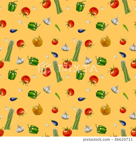 Yellow seamless vegetable background Yellow seamless vegetable background 86620711