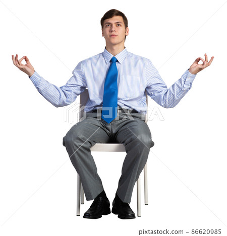 businessman on a chair 86620985