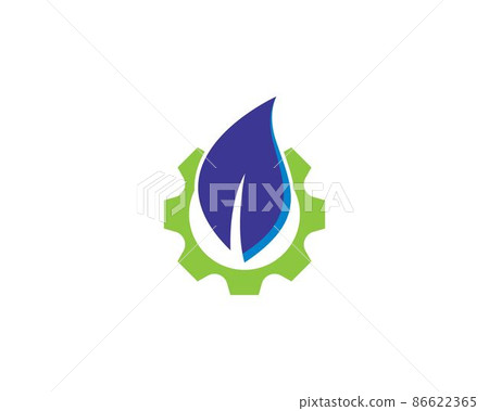 Leaf symbol vector icon 86622365