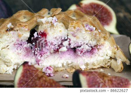 dessert made of cottage cheese cream with red berry dessert made of cottage cheese cream with red berry 86622627