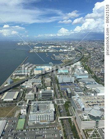 從高樓看大阪灣 86623158