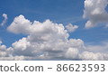 Leisurely floating clouds 86623593