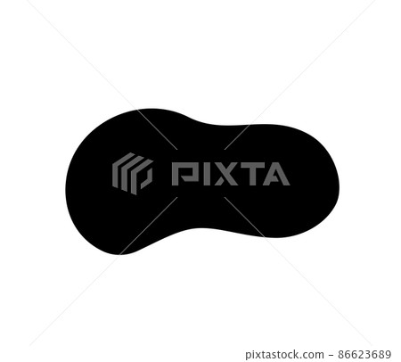 Liquid shape element vector illustration isolated on white Liquid shape element vector illustration isolated on white 86623689