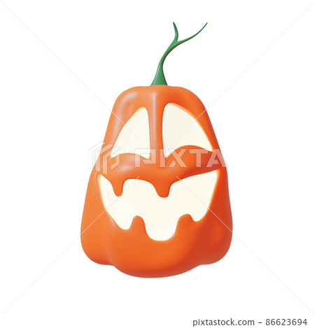 Halloween Funny Lantern Jack Pumpkin. 3D Illustration. File With Clipping Path. Halloween Funny Lantern Jack Pumpkin. 3D Illustration. File With Clipping Path. 86623694