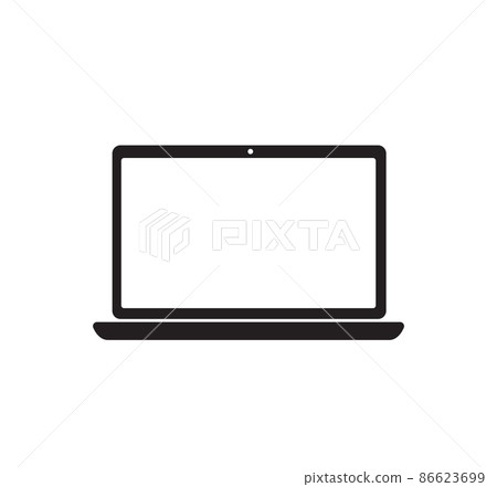 simple computer, laptop icon. vector illustration simple computer, laptop icon. vector illustration 86623699