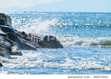 波浪噴霧圖像 86624462