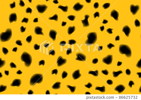 Cheetah fur yellow and black abstract simple seamless pattern 86625732