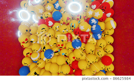 3D illustration Background for advertising and wallpaper in festival  and celebrate scene. 3D rendering in decorative concept. 86625984