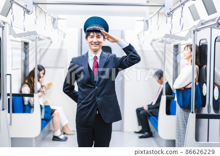 Train conductor working on the train Train conductor working on the train 86626229