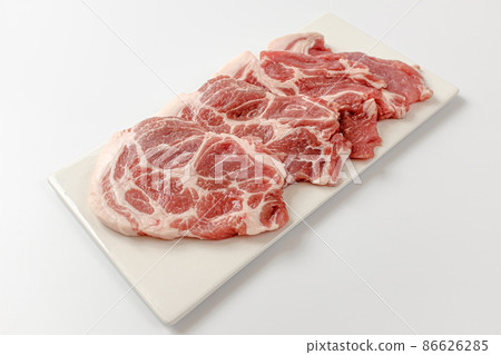 Meat around the neck of pork Meat around the neck of pork 86626285