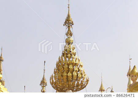 Buddhist temple complex Shwedagon is a historical symbol of Buddhism, Myanmar Buddhist temple complex Shwedagon is a historical symbol of Buddhism, Myanmar 86626471