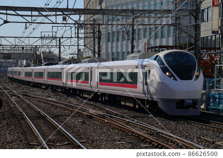 Joban Line Limited Express E657 Series Hitachi Tokiwa Matsudo Station in Matsudo, Matsudo City, Chiba Prefecture 86626500