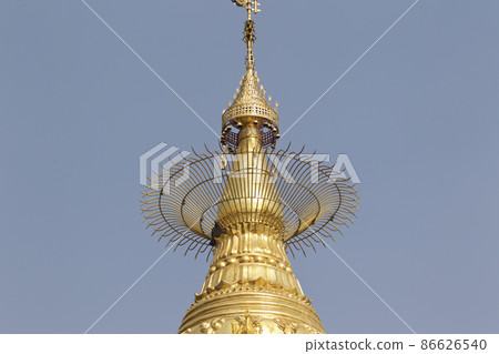 Buddhist temple complex Shwedagon is a historical symbol of Buddhism, Myanmar Buddhist temple complex Shwedagon is a historical symbol of Buddhism, Myanmar 86626540