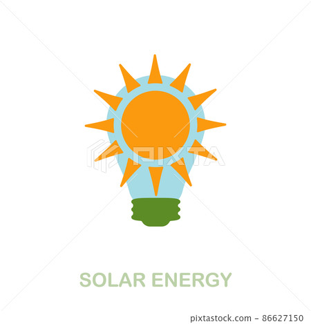 Solar Energy flat icon. Colored element sign from clean energy collection. Flat Solar Energy icon sign for web design, infographics and more. Solar Energy flat icon. Colored element sign from clean energy collection. Flat Solar Energy icon sign for web design, infographics and more. 86627150
