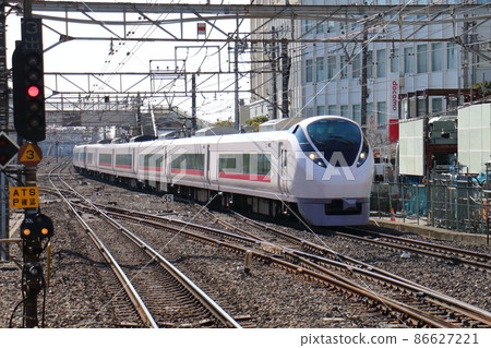 Joban Line Limited Express E657 Series Hitachi Tokiwa Matsudo Station in Matsudo, Matsudo City, Chiba Prefecture Joban Line Limited Express E657 Series Hitachi Tokiwa Matsudo Station in Matsudo, Matsudo City, Chiba Prefecture 86627221