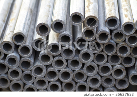Metal profile pipe of round section in packs Metal profile pipe of round section in packs 86627658
