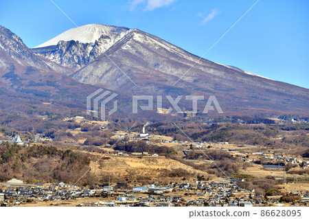 從小諸市一側（長野縣小諸市）看淺間山（前掛山）[2022.2] 86628095