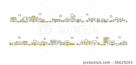 城市景觀矢量集 86629263