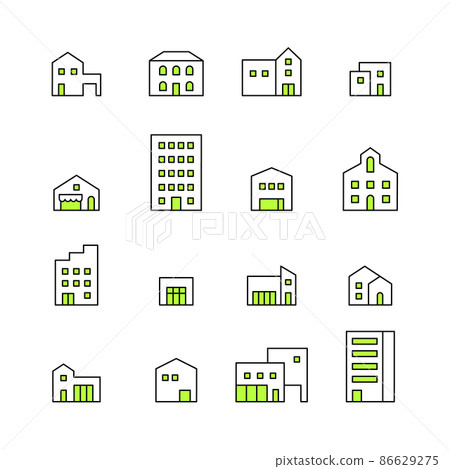 建築圖標集 86629275