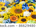 Sunflowers and flowers 86629480