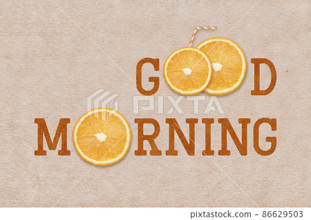 good morning orange sign good morning orange sign 86629503