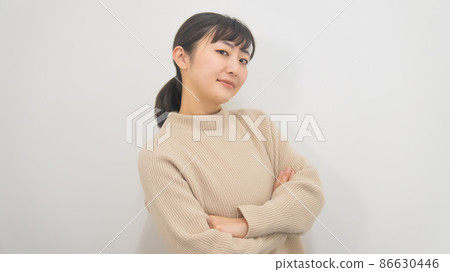 A bullish woman with a proud face A bullish woman with a proud face 86630446