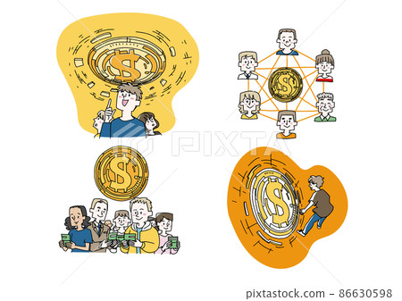 與虛擬貨幣區塊鏈相關的人物插圖集,挖掘漫畫手寫人物 與虛擬貨幣區塊鏈相關的人物插圖集,挖掘漫畫手寫人物 86630598