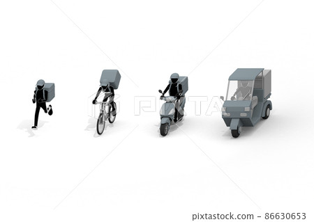 Work to deliver food. Deliver quickly. Deliver food by motorcycle. A person who works part-time as a delivery service. 86630653