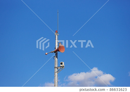 Outdoor loudspeakers and surveillance cameras Outdoor loudspeakers and surveillance cameras 86631623