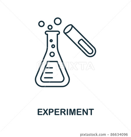 Experiment icon. Line element from school education collection. Linear Experiment icon sign for web design, infographics and more. 86634096